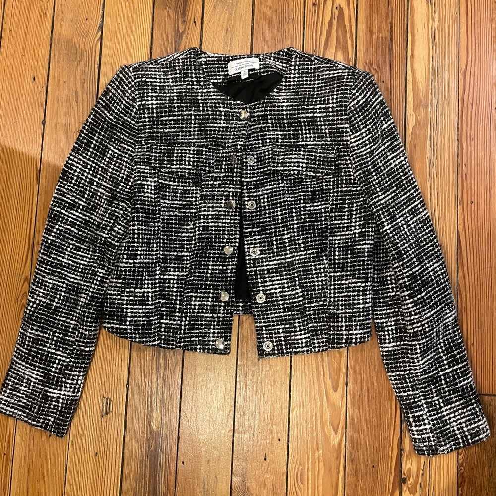 & other stories black and white tweed jacket